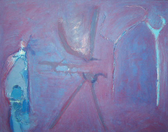 3.	Suppertime with Paul Klee  "27 x 32”  1996